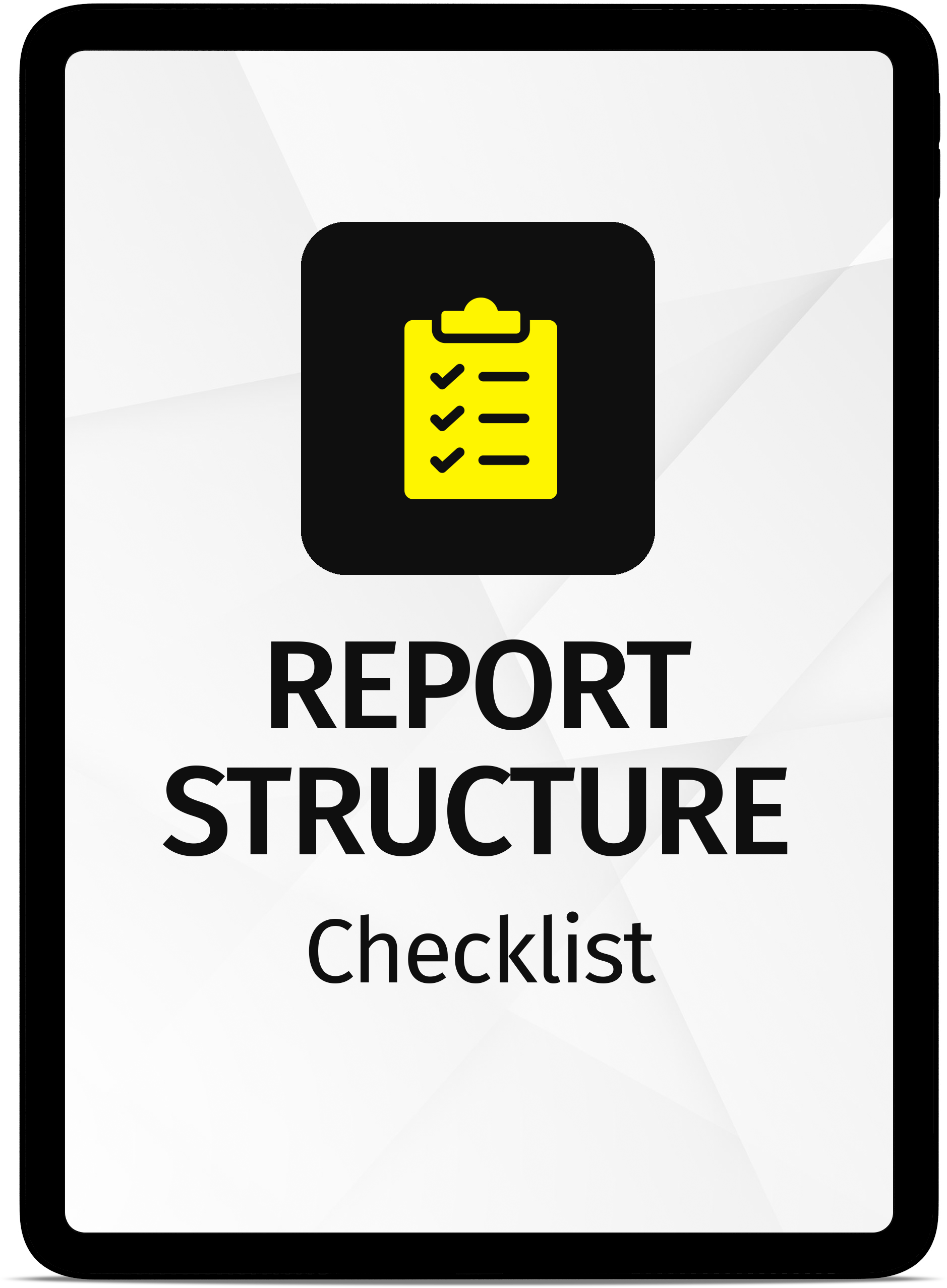 report-structure-checklist